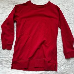 Primary Red Tunic Sweatshirt top - Kids size 6-7